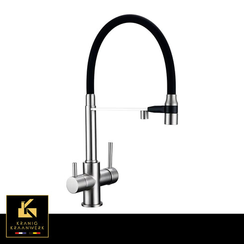 3-weg keukenkraan voor regenwater of gefilterd drinkwater | La Montana