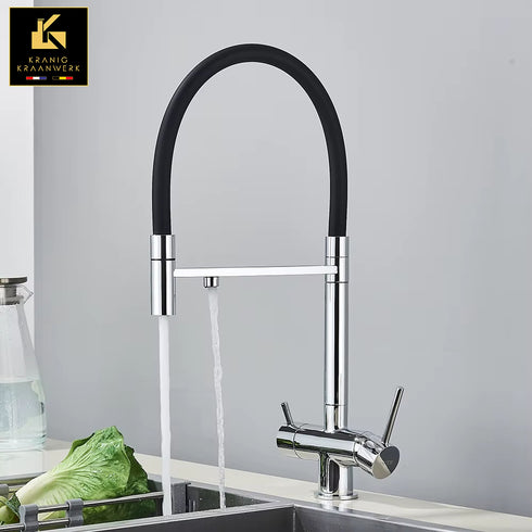 High-end keukenkraan | 3 weg kraan | Gefilterd water of close in boiler | La Momenta