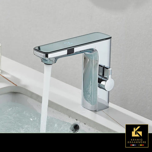 An Ultra Sensorkraan met temperatuur display en dubbele sensor | Toiletruimte | Mengkraan | Gina