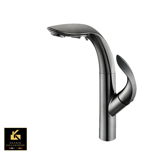 Keuken | Prachtige wastafel en keukenkraan | Uittrekbare slang | Ella | Minimalisme