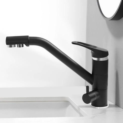 Basic keukenkraan | 3 weg kraan | Gefilterd water of close in boiler | Zwart | Simmons