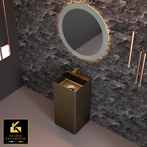 Waszuil | Staande wasbak in gehoekte vormen | Tamar