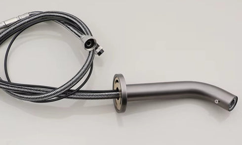 A- klasse Sensorkraan | Vanuit de wand | Touchless kraan | Gunmetal Lang | Minimalisme