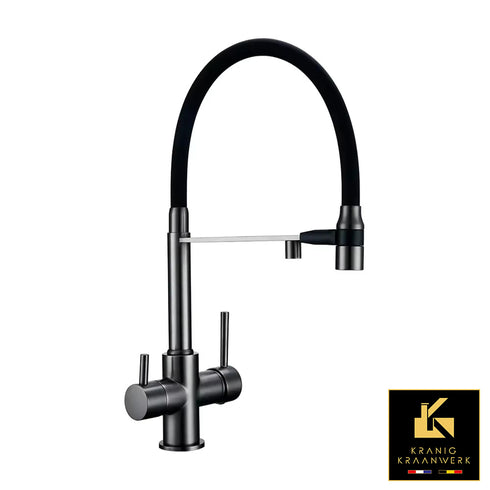 Hoge spoelkraan | 3 weg kraan | Horeca kraan | Spoelkeuken stijl | Multi Mirage