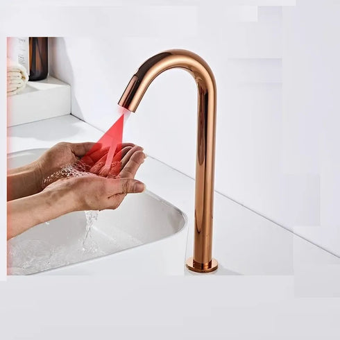 A- Klasse Ultima Sensorkraan | Rose koper goud | Touchless kraan | Instelbaar | Minimalisme