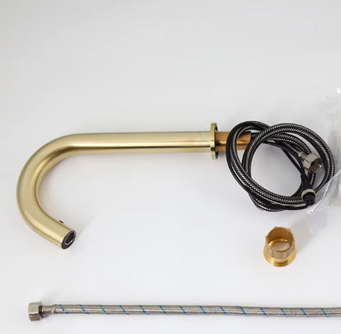 A- klasse Ultima Sensorkraan | Geborsteld Goud | Touchless kraan | Toiletruimte | Instelbaar | Goud | Minimalisme