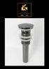 Pop- up | Afvoerplug Gunmetal | MET en Zonder overflow | Installatiebenodigdheden