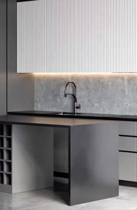 High-end | Design Keukenkraan | Keuken mengkraan met flexibele slang en sproeikop | The mount