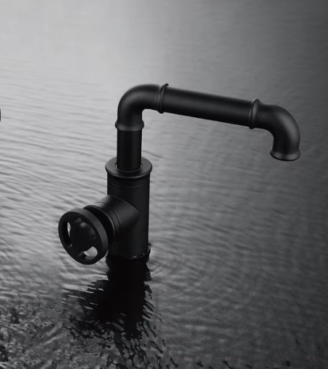 Fontein en wastafelkraan | Industrieel en Landelijk | Toske | Zwart