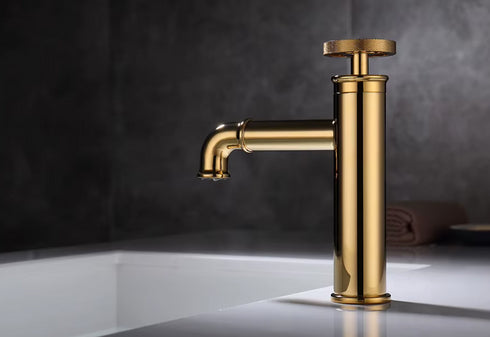 Fontein en wastafelkraan | Industrieel en Landelijk | Tieske | Goud