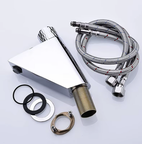 High end Exclusieve Wastafelkraan | Temperatuur display | Push button | Beatrice | Minimalisme