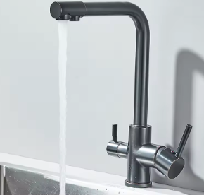 3-weg keukenkraan voor regenwater of gefilterd drinkwater | Bella-done