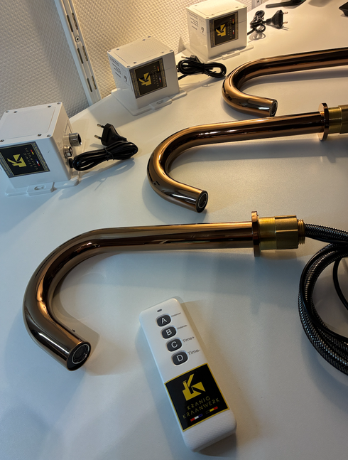 A- Klasse Ultima Sensorkraan | Rose koper goud | Touchless kraan | Instelbaar | Minimalisme