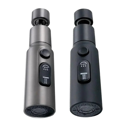 Keukenkraan opzetstuk 3-standenkop – in gunmetal of zwart