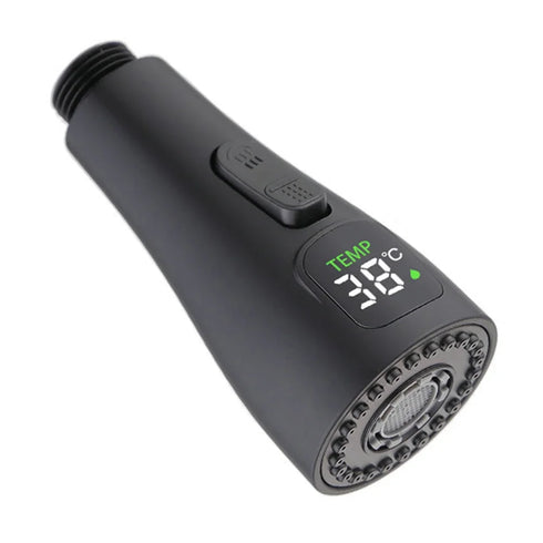 Kraan opzetstuk voor op de keukenkraan. 3-standenkop met temperatuurdisplay