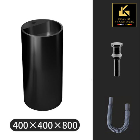 Waszuil | Staande wasbak | Vrijstaande fontein met kraanbasis | Goud, Gunmetal, Zwart of Rose Gold