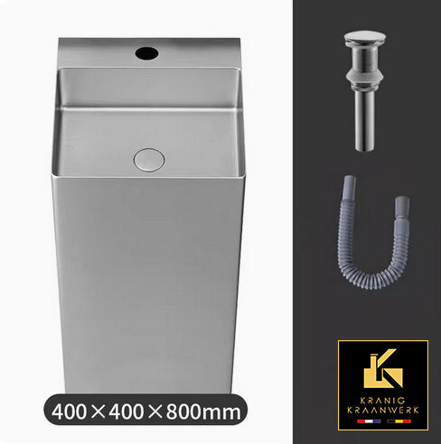 Waszuil | Staande wasbak in gehoekte vormen | Tamar