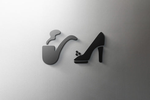 Toilet aanduidingsbordjes | Kantoortekens en verblijfsruimtes | Minimalistische signing