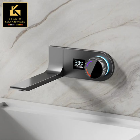 Ligbadkraan met temperatuur display en timer | Inbouw montage | Alicante