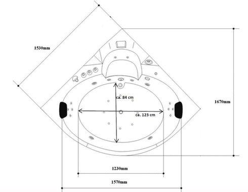 Whirlpool Villa Carlotta 1,5m | Wit | JETLINE
