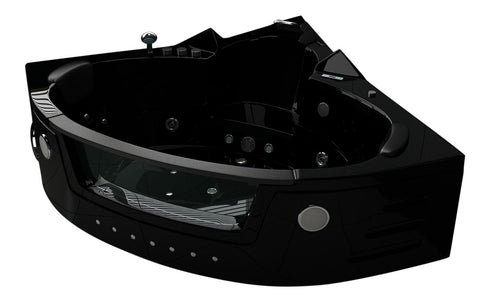 Whirlpool VILLA CARLOTTA zwart 1,5m 2 personen JETLINE