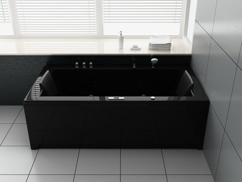 Whirlpool VILLA EUGENIE bad zwart 183x90cm