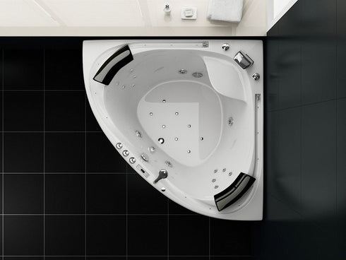 JETLINE Whirlpool VILLA SABRINA | Wit | Indoor | 2 personen | LED verlichting | Bluetooth speakers