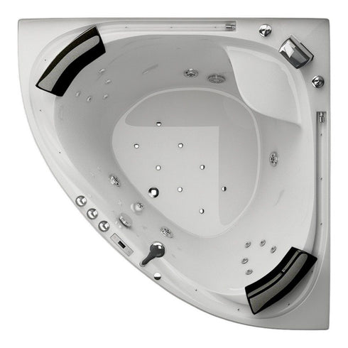 JETLINE Whirlpool VILLA SABRINA | Wit | Indoor | 2 personen | LED verlichting | Bluetooth speakers