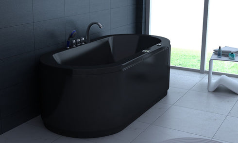 Villa SOFIA zwart Whirlpool 194 cm | Zwart | Indoor JETLINE