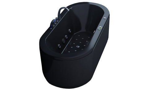 Villa SOFIA zwart Whirlpool 194 cm | Zwart | Indoor JETLINE