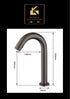 A- klasse Ultima Sensorkraan | Gunmetal Grijs | Touchless kraan | Toiletruimte | Instelbare sensor en doorlooptijd