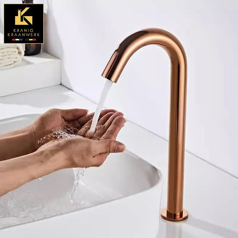 A- Klasse Ultima Sensorkraan | Rose koper goud | Touchless kraan | Instelbaar | Minimalisme