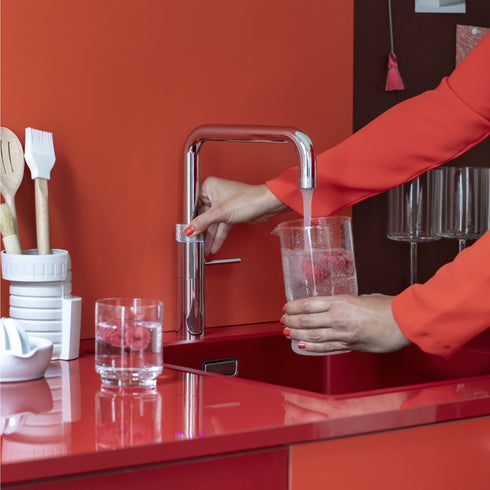 Quooker Fusion Square | Alles-in-één kokendwaterkraan met rechte uitloop