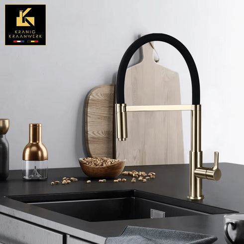 High-end Design Keukenkraan | Keuken mengkraan met flexibele slang en sproeikop | Murcia della