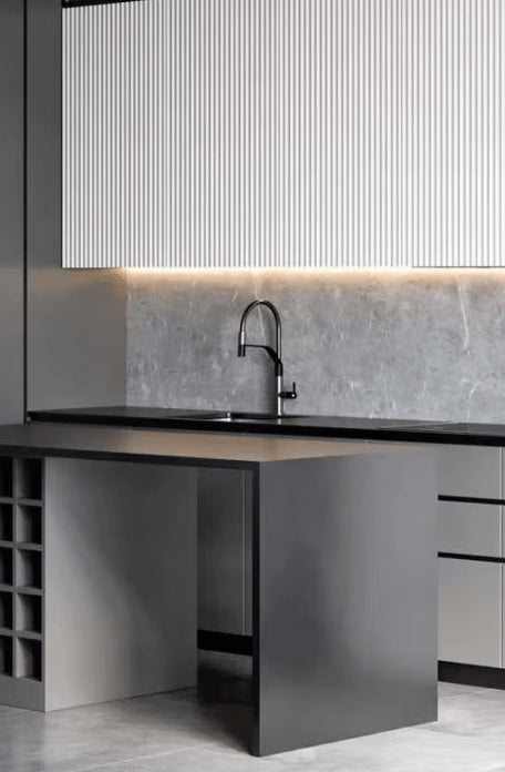 High-end | Design Keukenkraan | Keuken mengkraan met flexibele slang en sproeikop | The mount