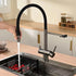 High-end Design Keukenkraan met 3 aansluitingen | Gefilterd water of close in boiler | 3 weg kraan flexibele slang | Van Walterings