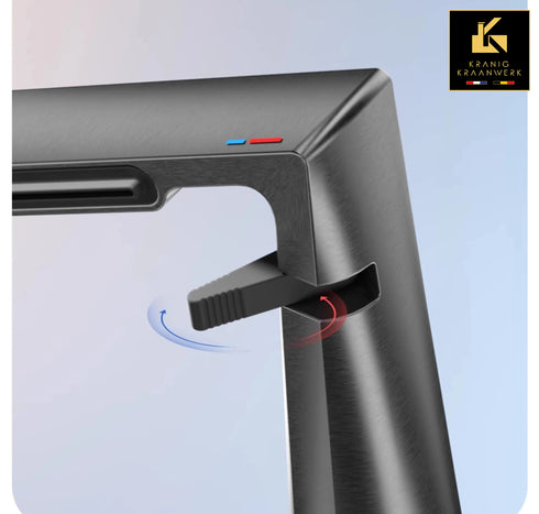 Wastafel en fonteinkraan | Big Z | Minimalisme | Goud Zwart Wit Chroom RVS Gunmetal