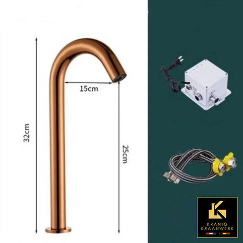A- Klasse Ultima Sensorkraan | Rose koper goud | Touchless kraan | Instelbaar | Minimalisme