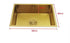 Keuken Wasbak | Goud RVS | Hoogwaardige afwerking compleet met afvoer