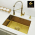 Keuken Wasbak | Goud RVS | Hoogwaardige afwerking compleet met afvoer
