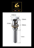 Pop- up | Afvoerplug Gunmetal | MET en Zonder overflow | Installatiebenodigdheden