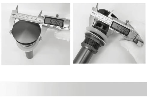 Pop- up | Afvoerplug Gunmetal | MET en Zonder overflow | Installatiebenodigdheden
