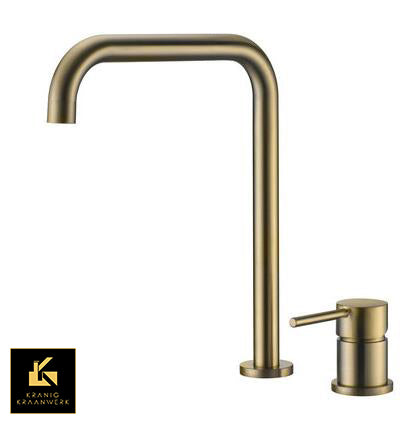 Badkamer wastafel en badmengkraan | Tafel montage | Noël | Koperen hoek