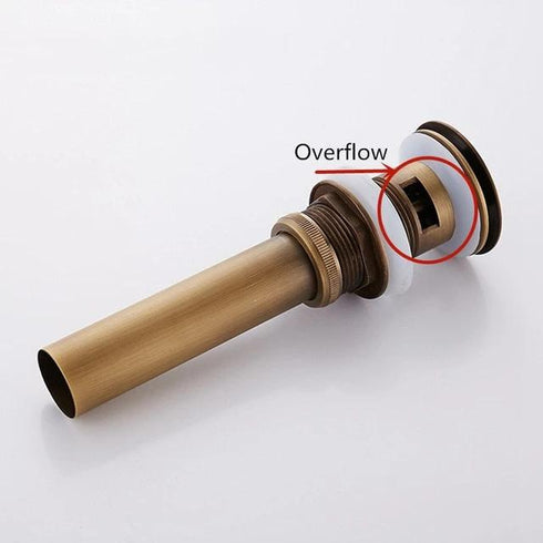 Pop- up | Afvoerplugs met luxe afwerking | MET overflow | Installatiebenodigdheden