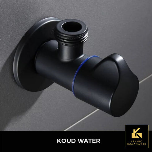 Hoekstopkraan | Maak een keuze tussen koud of warm of allebei | Installatiebenodigdheden | Om de kraan op de waterleiding te kunnen monteren
