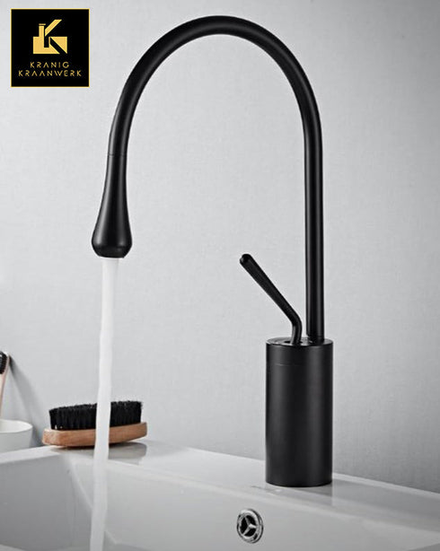 Keuken | Badkamer | Design Mengkraan | De druppel | Mat Zwart | 3 verschillende designs