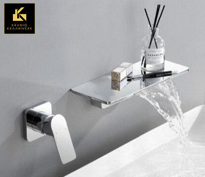 Ligbad en wastafel mengkraan | Badkamer kraan | Wand of tafel montage | Uit de plaat | Minimalisme