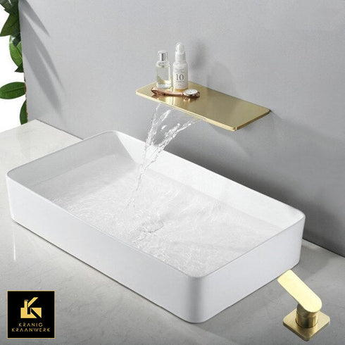 Ligbad en wastafel mengkraan | Badkamer kraan | Wand of tafel montage | Uit de plaat | Minimalisme