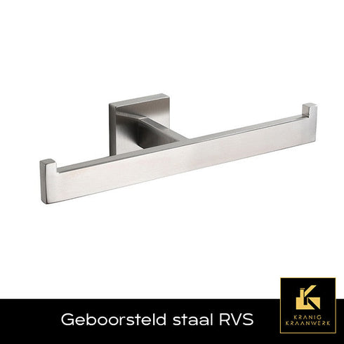 | Inrichting | Design badkamer | Toiletrol houder met telefoon vlak | Dubbele rol
