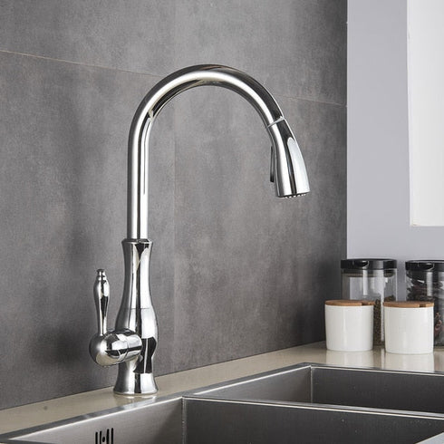 Keuken | Design Mengkraan | Uittrek slang | Louise